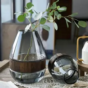 Vintage Luxury Wooden Band Water Raised Glass