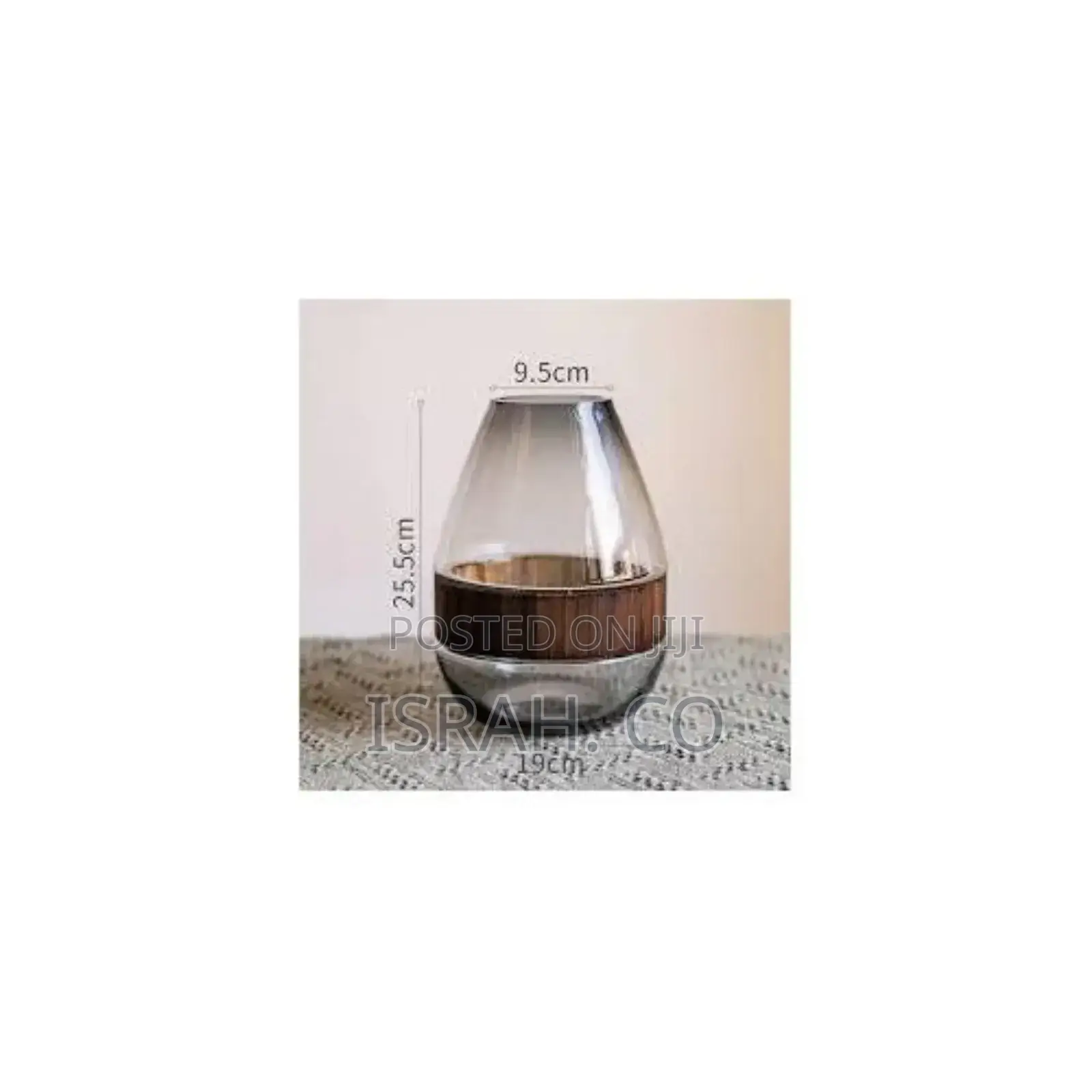 Vintage Luxury Wooden Band Water Raised Glass