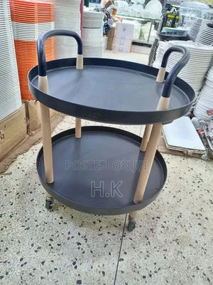 Round Rolling Cart.