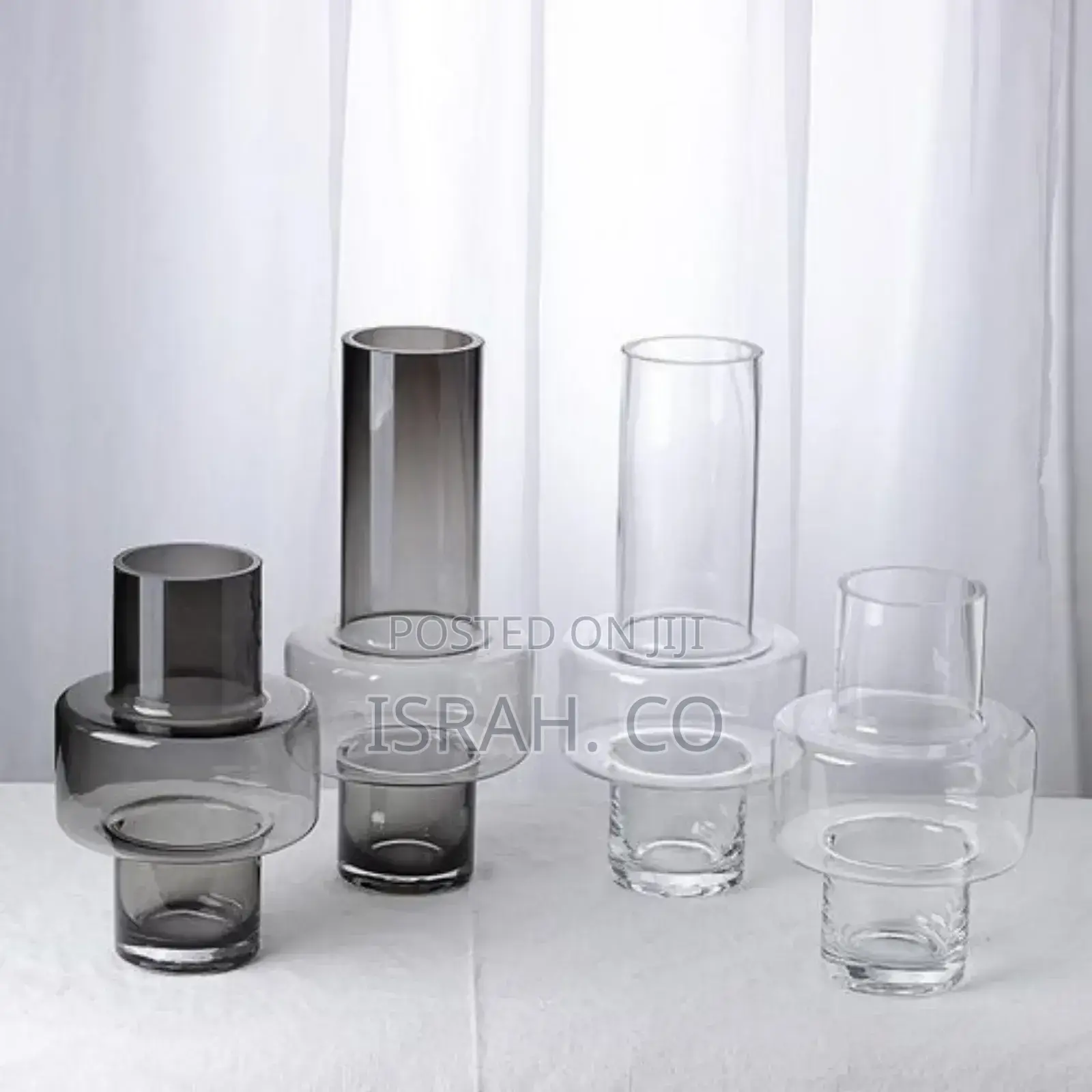 Modern Nordic Minimalist Ashtray Transparent Glass Vase