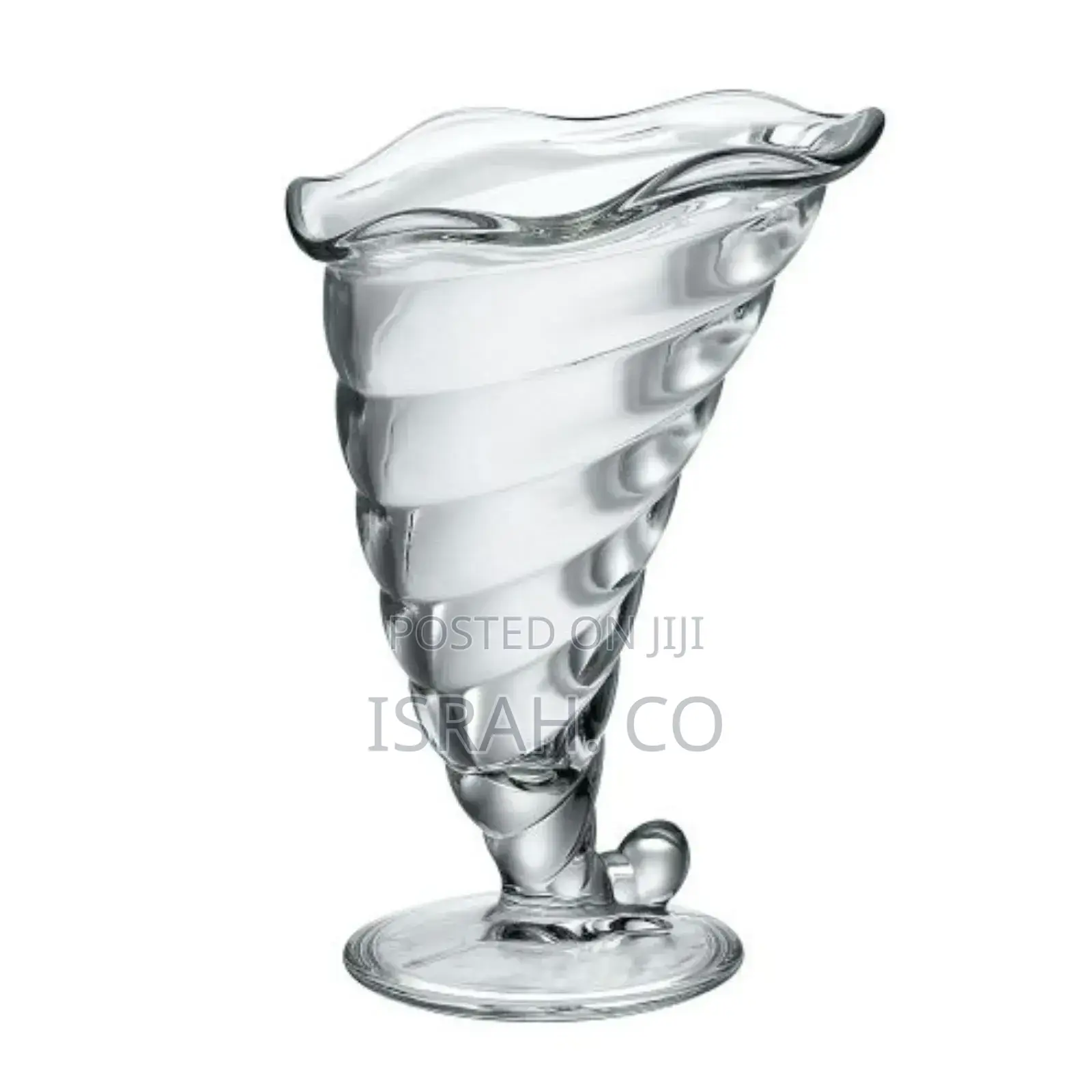 6 Pack Shell of 32cl Sundae Cups Clear Glasses