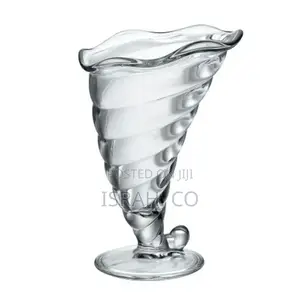 6 Pack Shell of 32cl Sundae Cups Clear Glasses