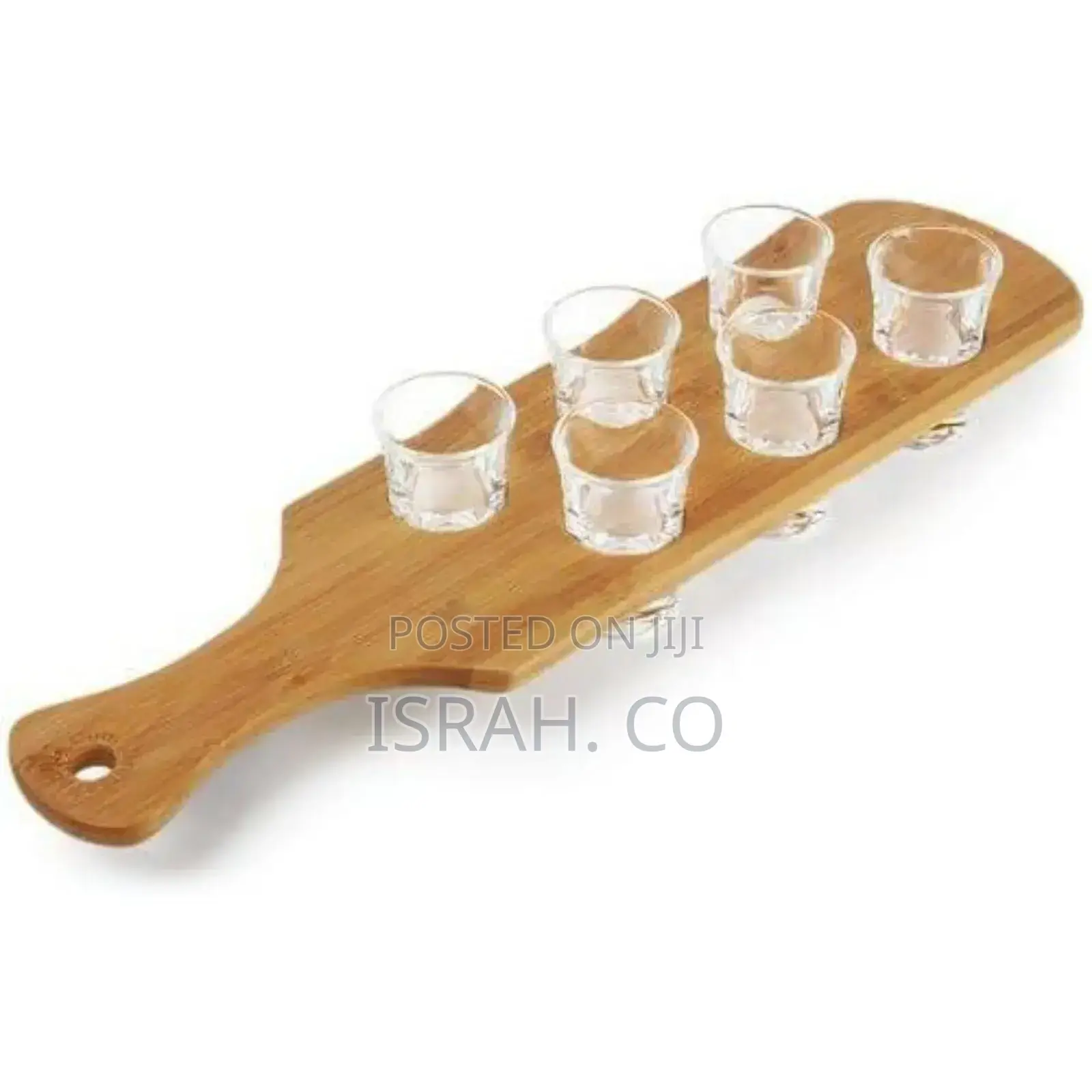 40cm Plate With 6 Glasses Shot Cups Board Holder