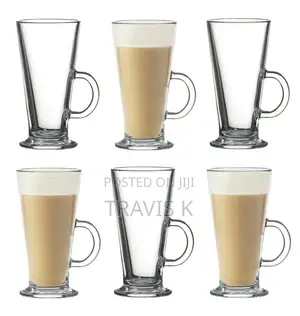 6pcs Latte Coffee Tea Ice Cream Glasses