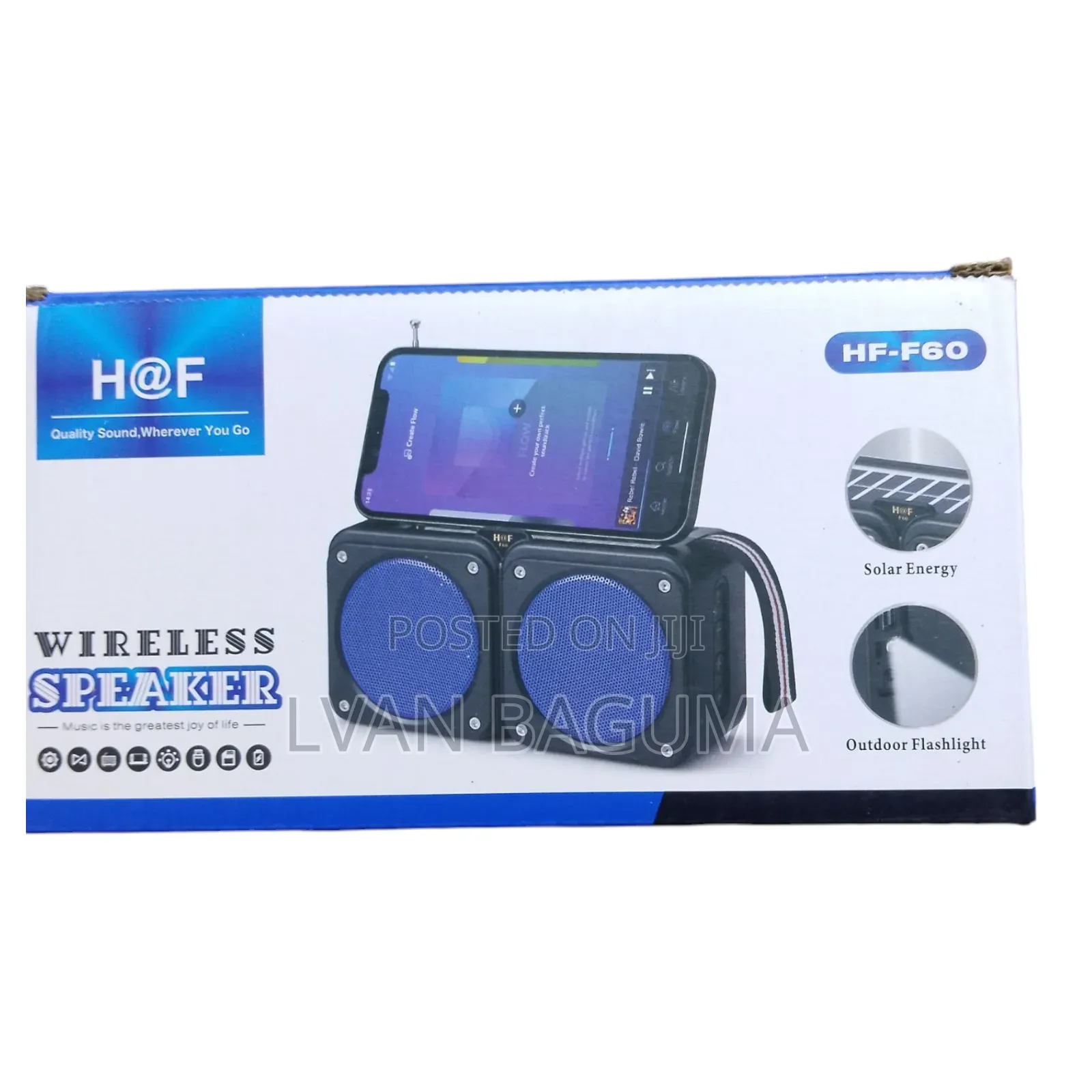 H at F Mini Wireless Speaker - Hf60, Solar