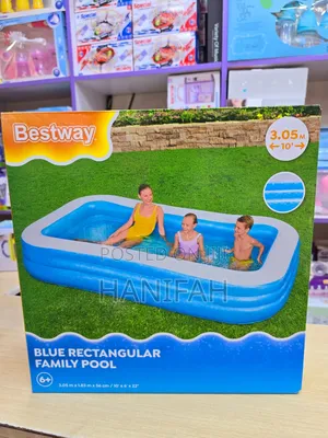Photo - Blue Rectangular Bestway Swimming Pool