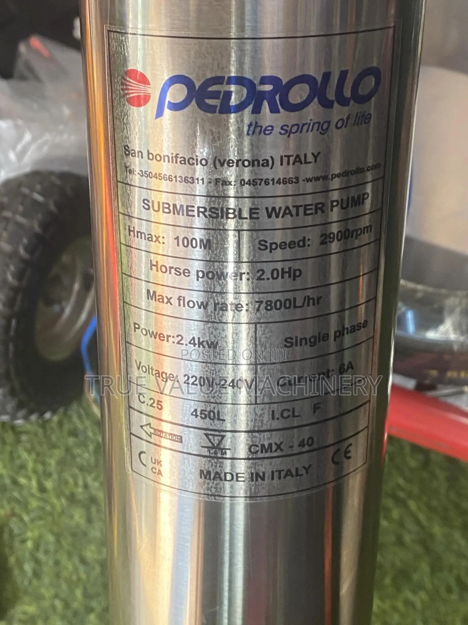 Water Pump 100 M Pedrollo Italy Brand