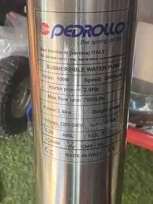 Water Pump 100 M Pedrollo Italy Brand