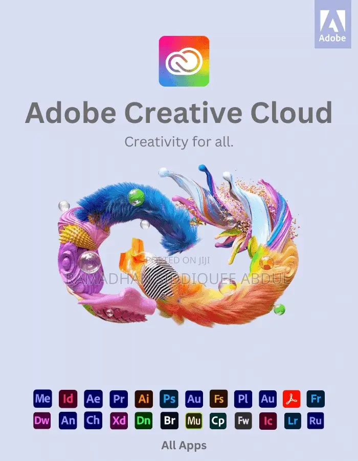 Adobe Creative Cloud (All Apps) | 1 Year | Redeem Code
