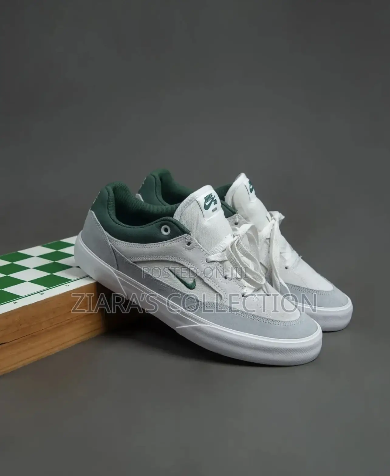 White and Gray Nike Sb Sneakers