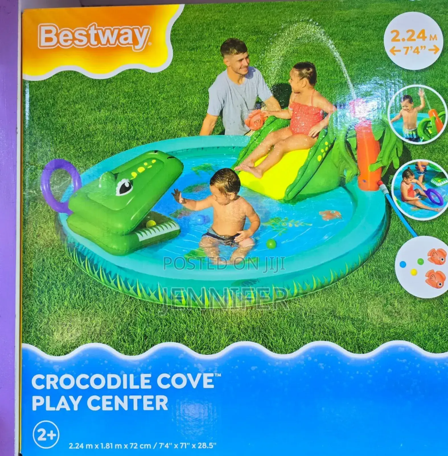 Bestway Crocodile Cove Play Centre Family Swimming Pool