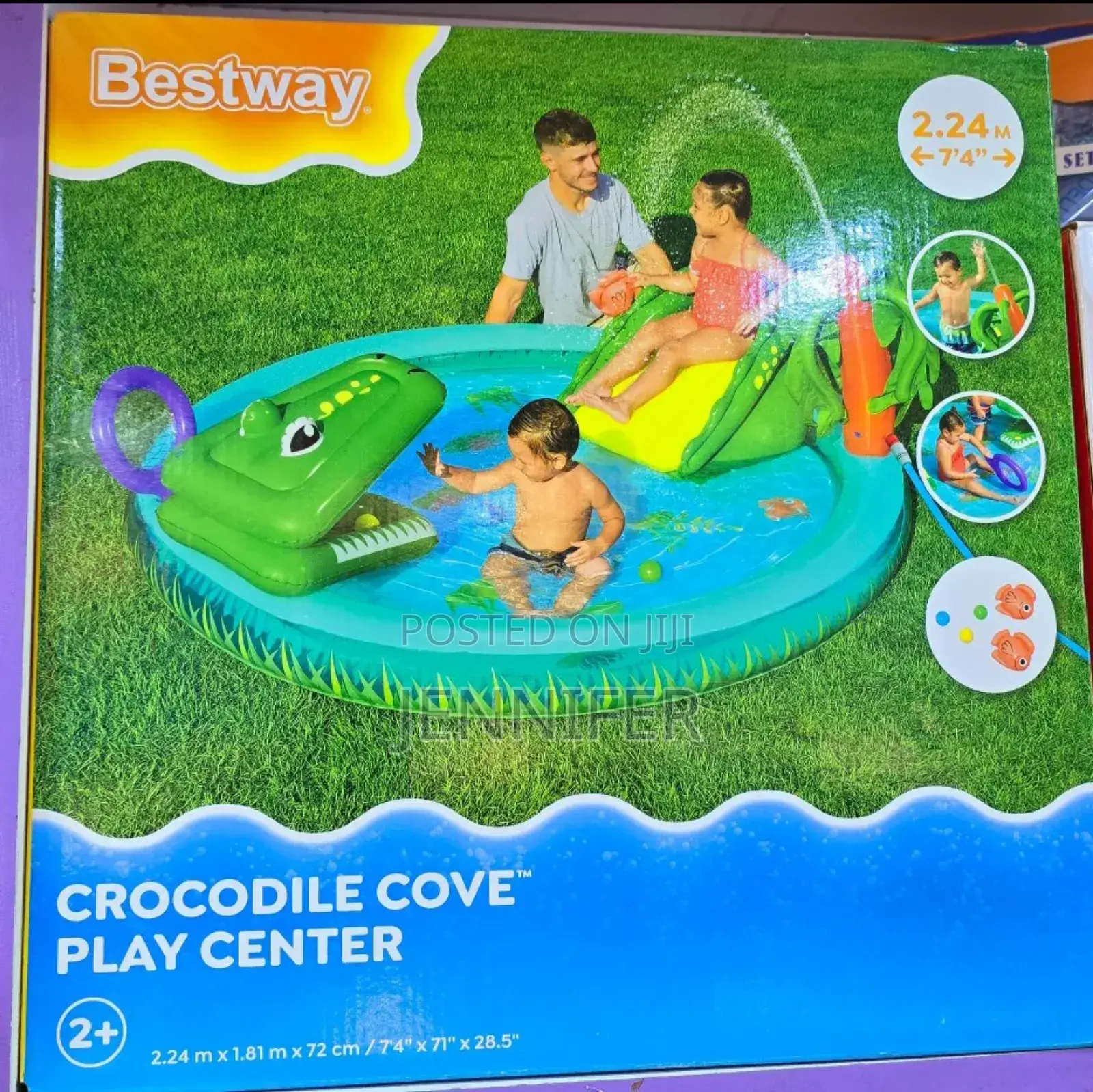 Bestway Crocodile Cove Play Centre Family Swimming Pool