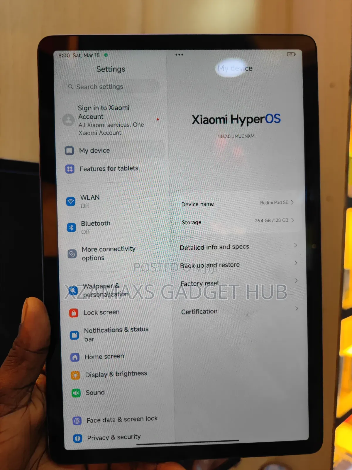 Xiaomi Redmi Pad SE 8.7 128 GB Gray