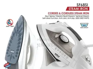 Sanford Cord and Cordless Steam Iron 2200 Watts