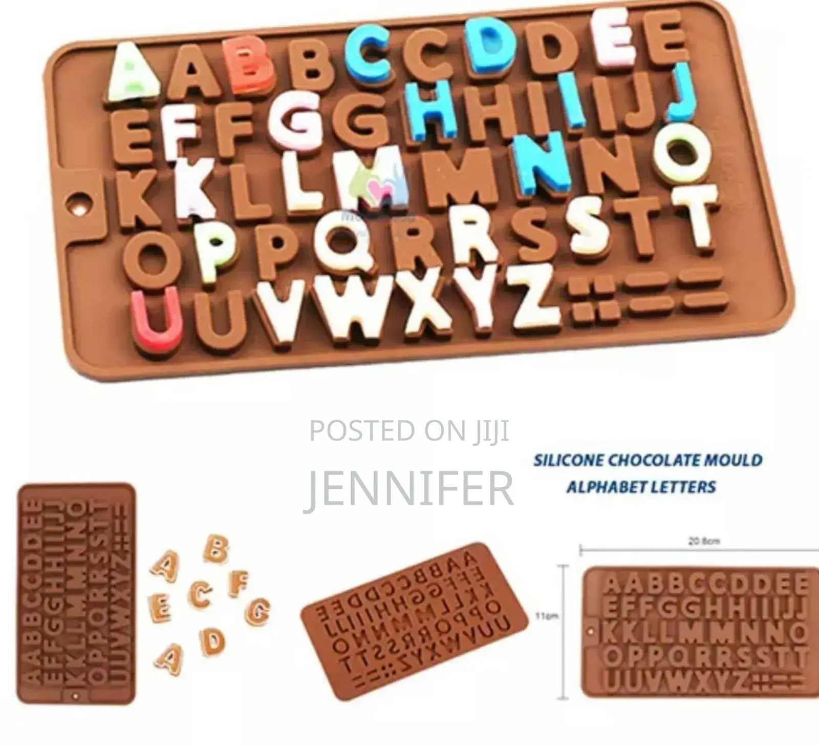 Silicone Chocolate Mould Alphabet Letters