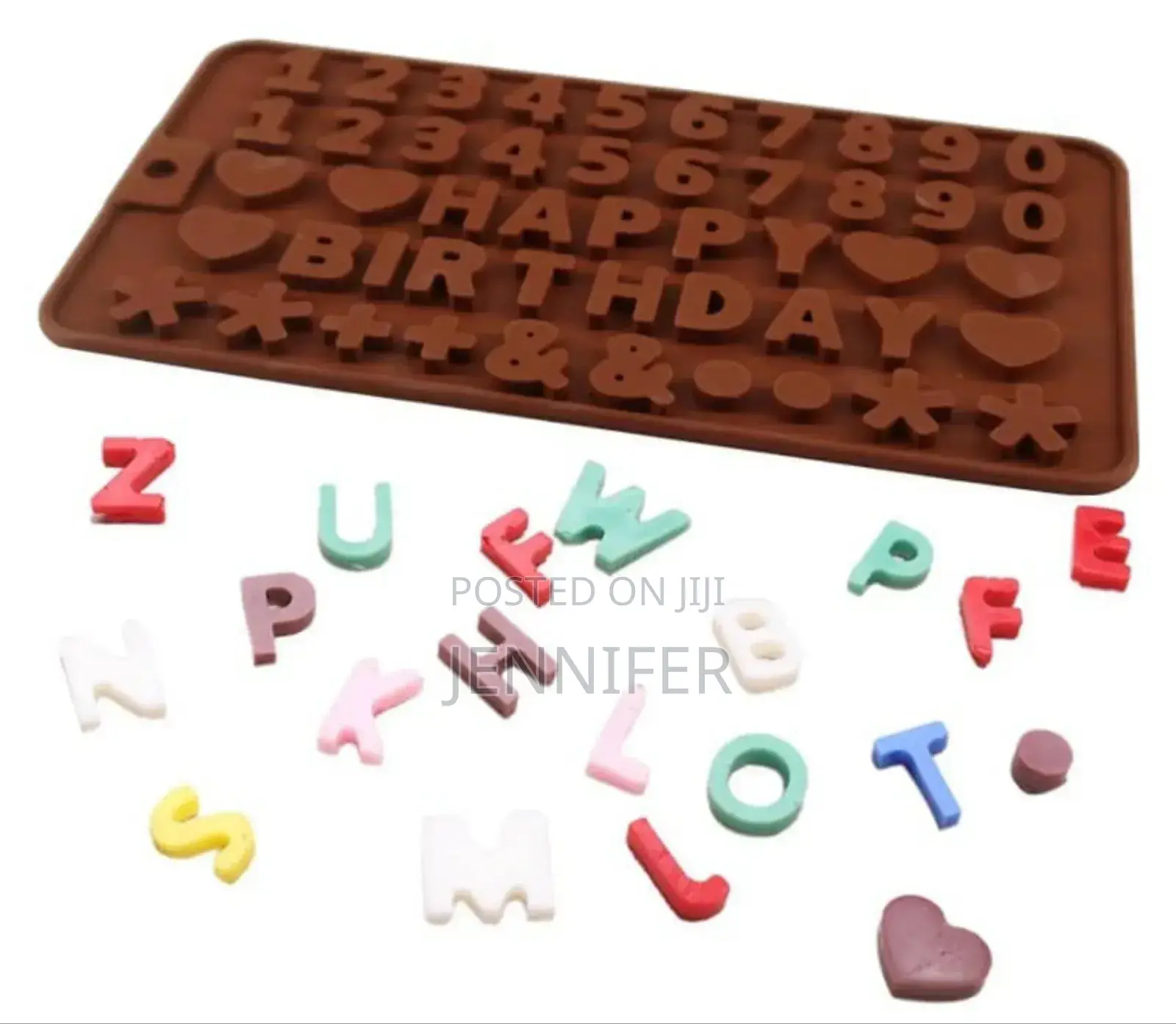 Silicone Chocolate Mould Alphabet Letters