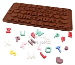 Silicone Chocolate Mould Alphabet Letters