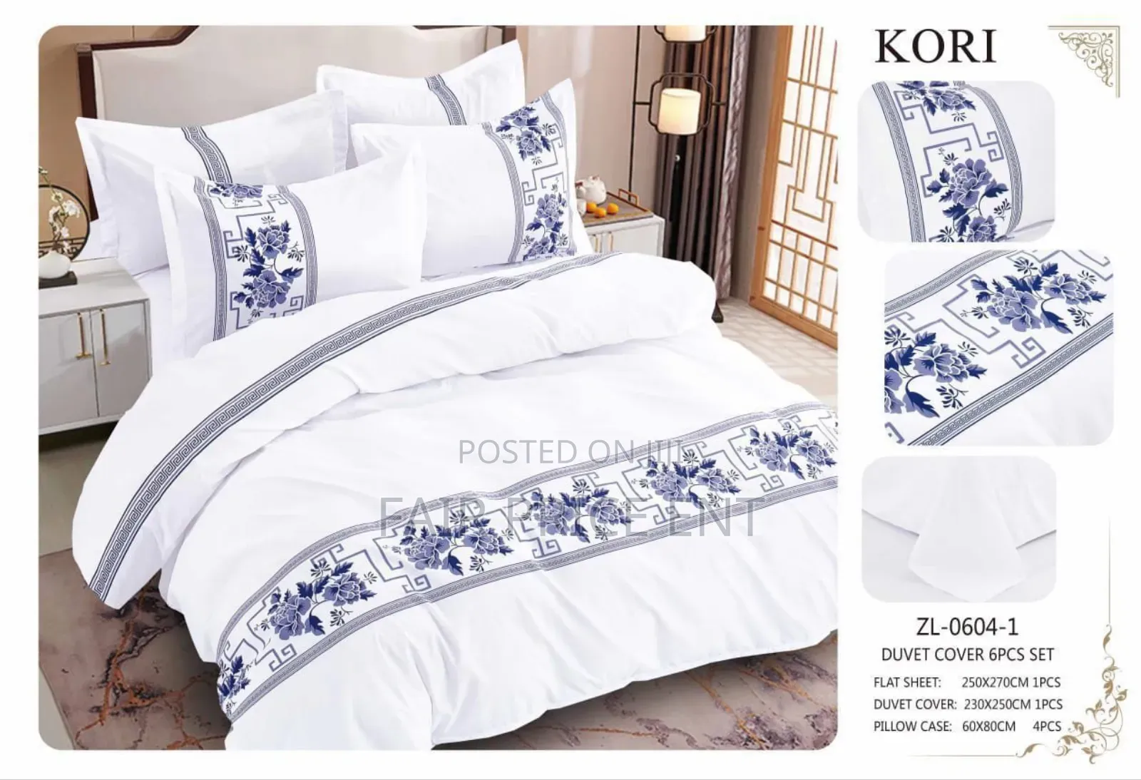 Noble Duvet Cover Inserts. 6*6 5*6( White)
