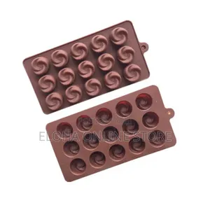 Rose Flower Silicone Chocolate Candy Mold 15 Cavity