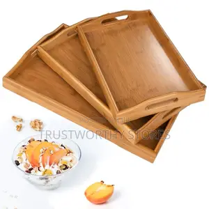 Wooden Trays - Set of 3pcs