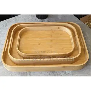 Wooden Trays - Set of 3pcs