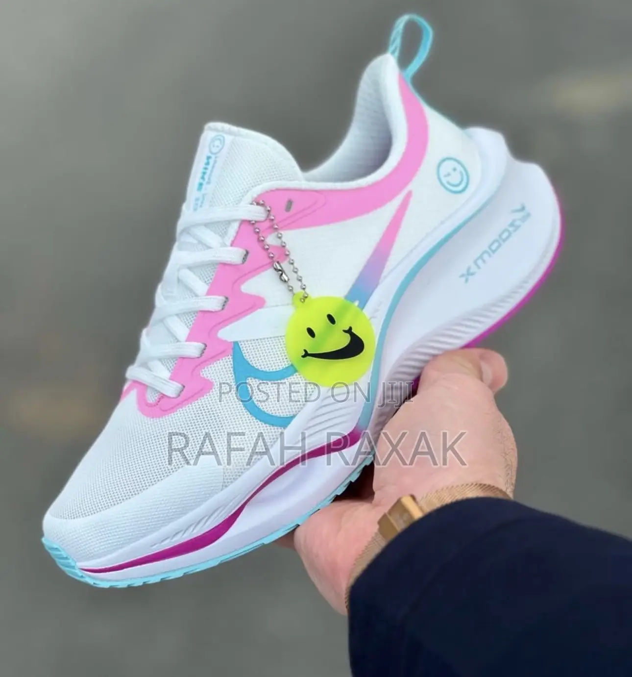 Original Women’S White/Pink Nike Air Zoom X Smiley Sneaker