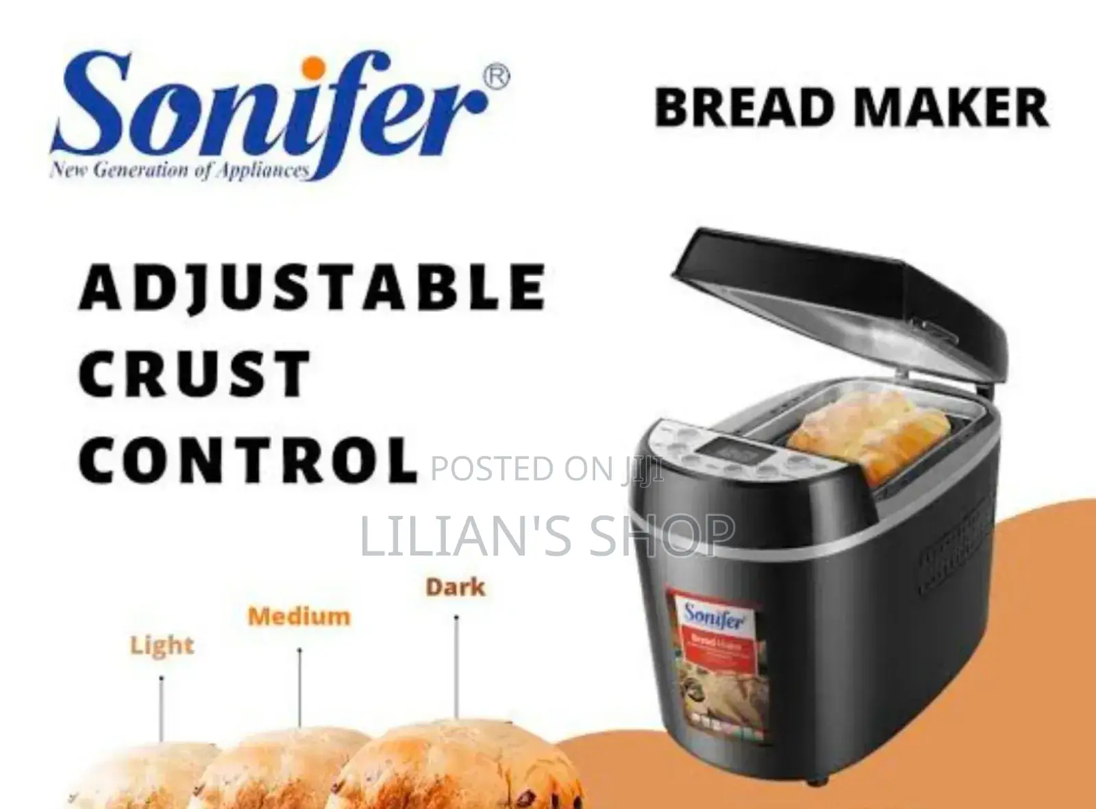 Sonifer Automatic Programmable Electric Bread Maker Machine