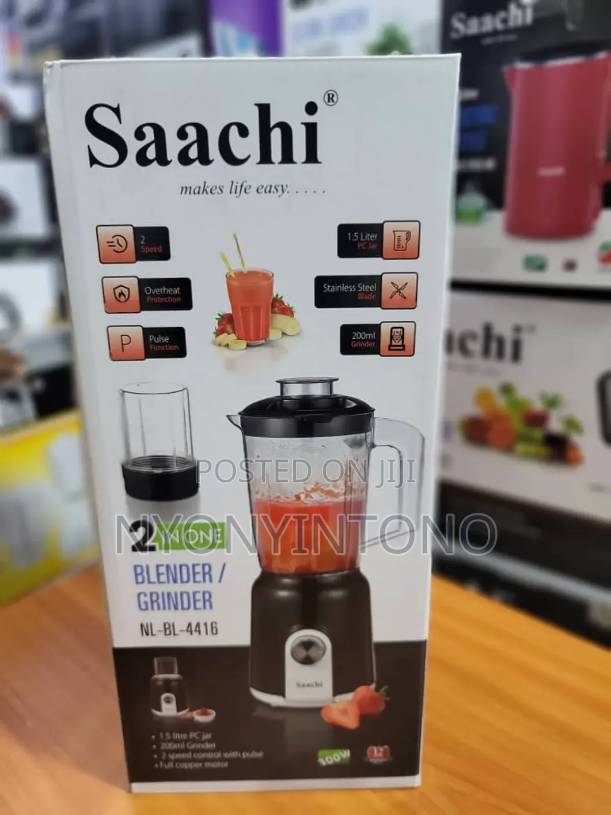 Saachi 2 in 1 Juice Blender With Grinder