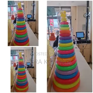 Rainbow Tower Wooden Activity Toy