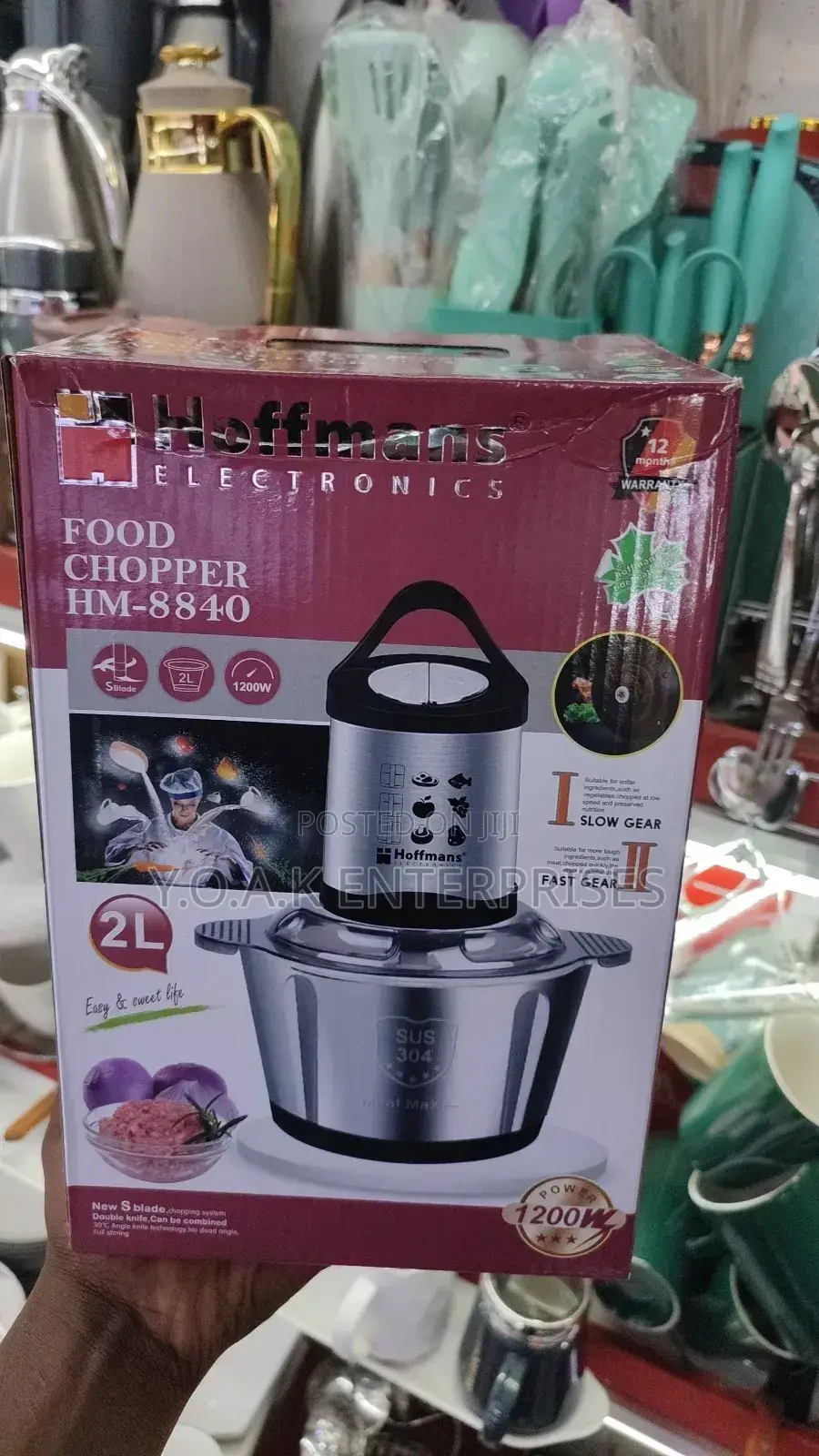 Hoffman Food Chopper 2 Liters
