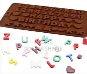 Silicone Alphabet Letters Chocolate Molds