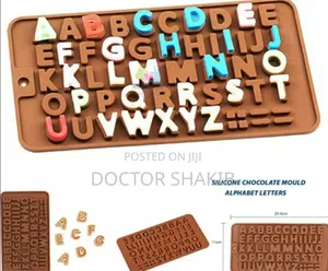 Silicone Alphabet Letters Chocolate Molds