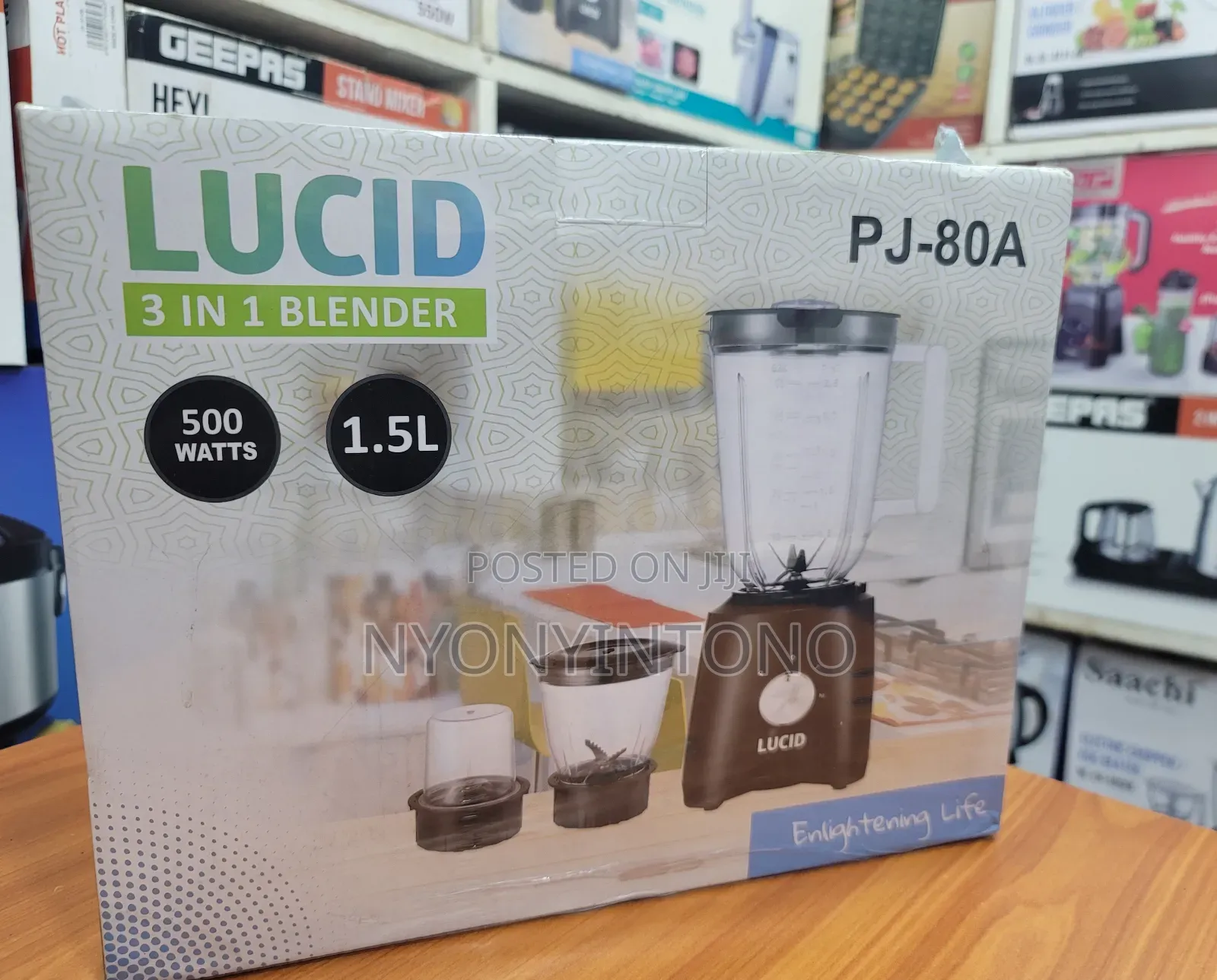 Lucid Top-Quality 3 in 1 Juice Blender, Chopper Grinder