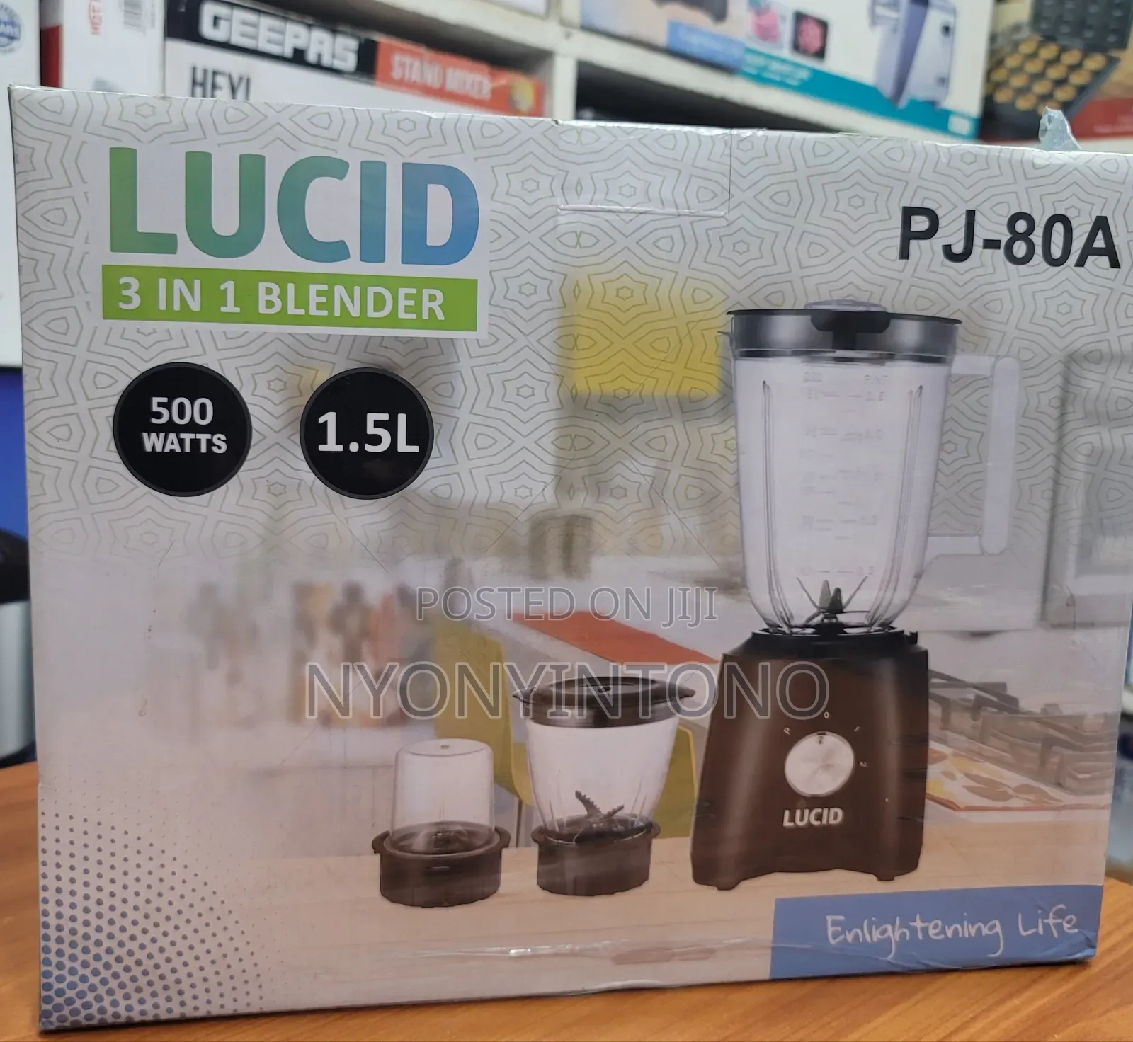 Lucid Top-Quality 3 in 1 Juice Blender, Chopper Grinder