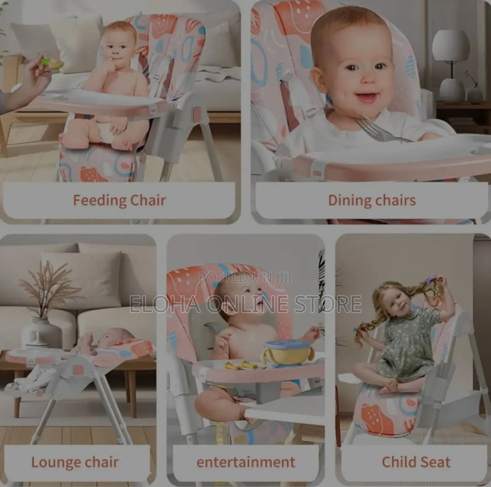 Ergonomic Durable Comfortable Kids Feeding Chair