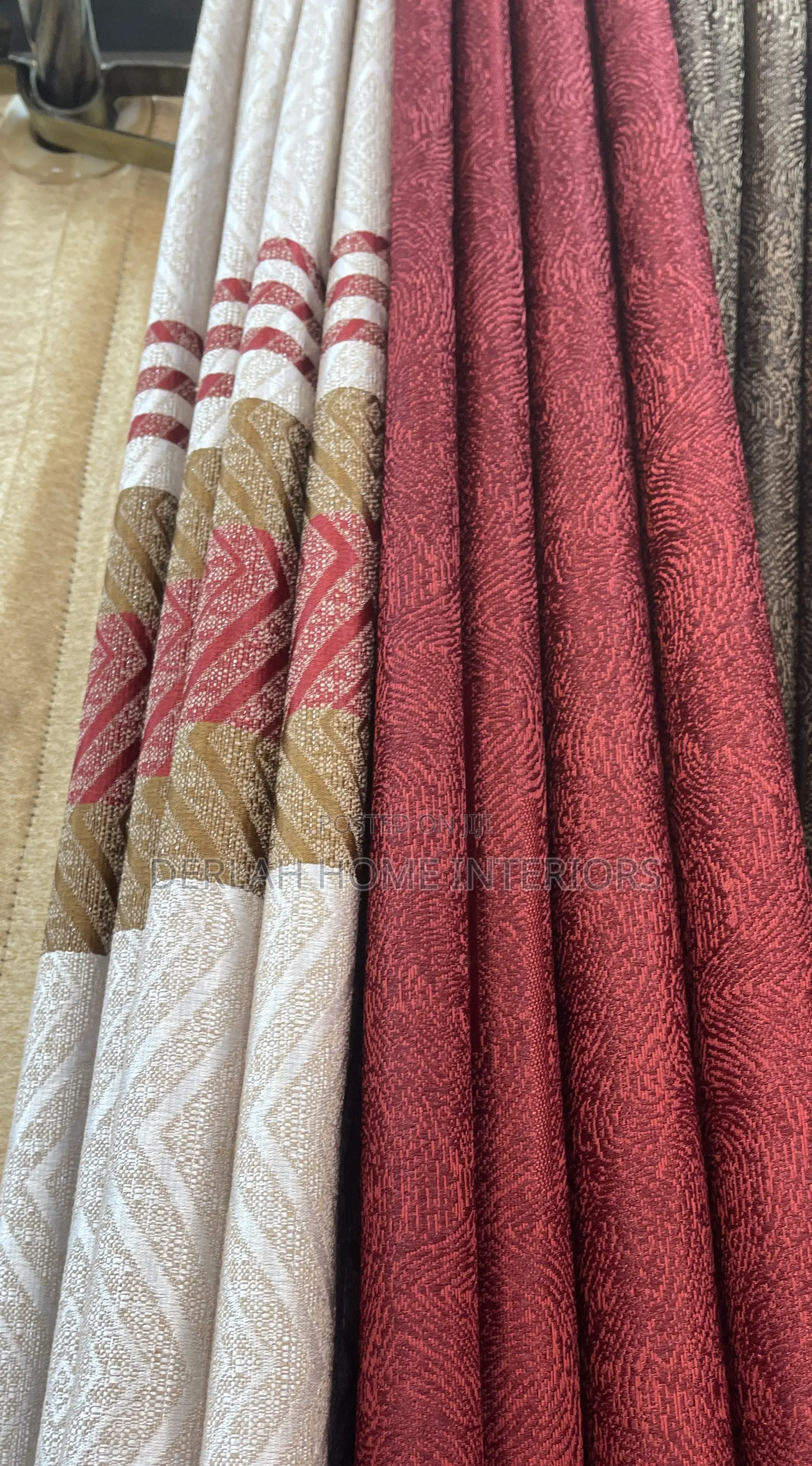 Quality Maroon Curtains Per Meter