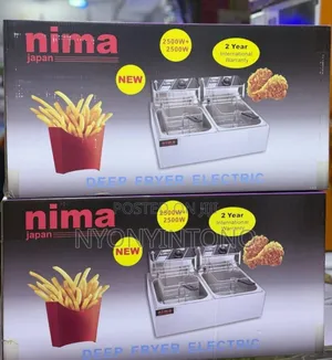 Nima 12liters Stainless Steel Double Deep Fryer