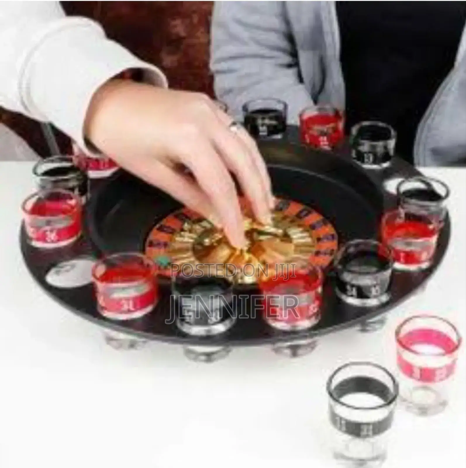 Shot Glass Roulette Drinking Game Set 2ball 16glasses.