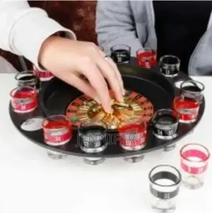 Shot Glass Roulette Drinking Game Set 2ball 16glasses.