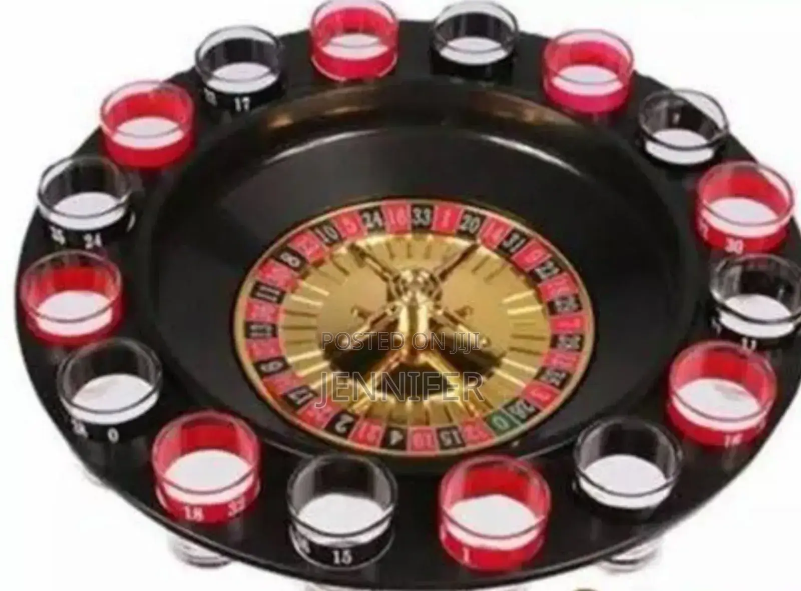 Shot Glass Roulette Drinking Game Set 2ball 16glasses.