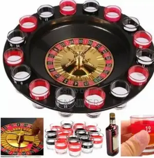Shot Glass Roulette Drinking Game Set 2ball 16glasses.