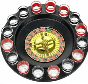 Shot Glass Roulette Drinking Game Set 2ball 16glasses.