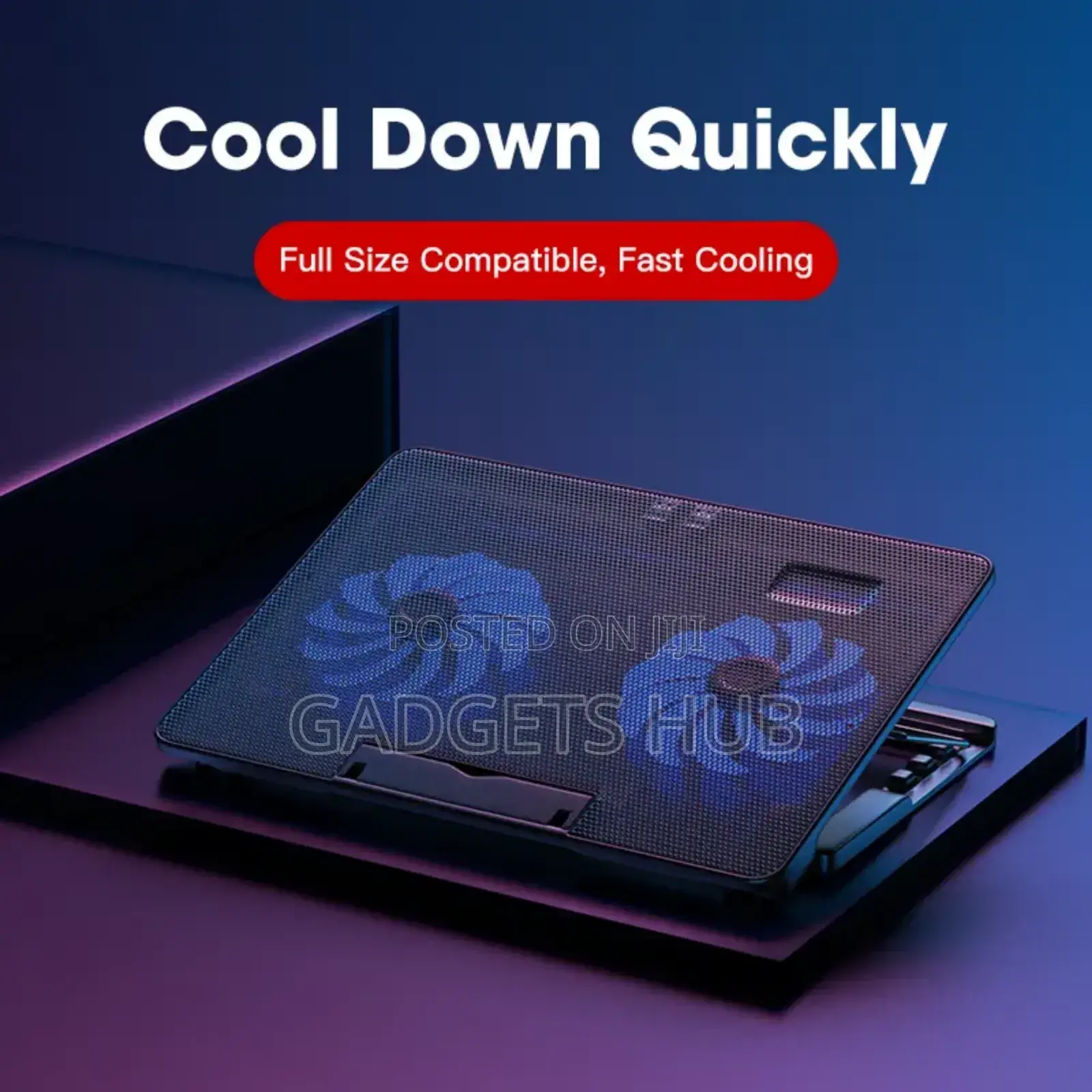 Laptop Stand With Cooling Fan Heatsink Dual