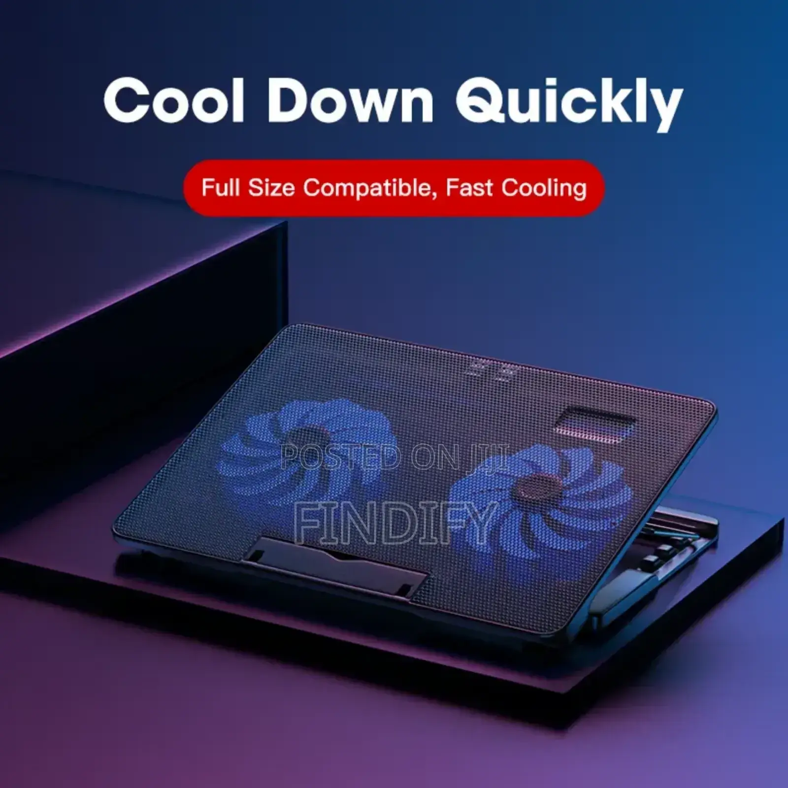Laptop Stand With Cooling Fan Heatsink Dual