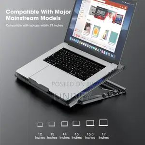 Laptop Stand With Cooling Fan Heatsink Dual