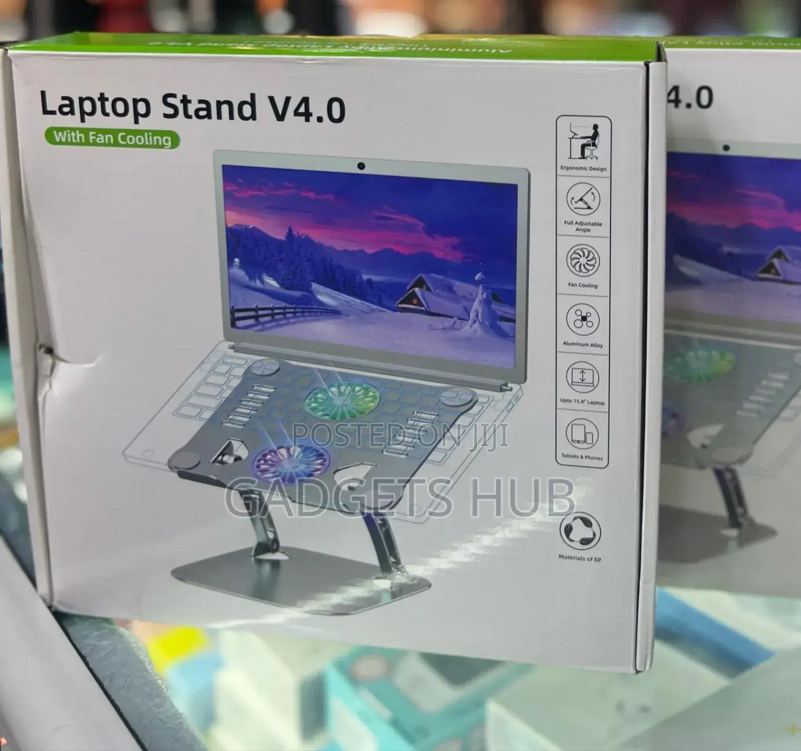 Laptop Stand V4.0
With Fan Cooling Aluminium