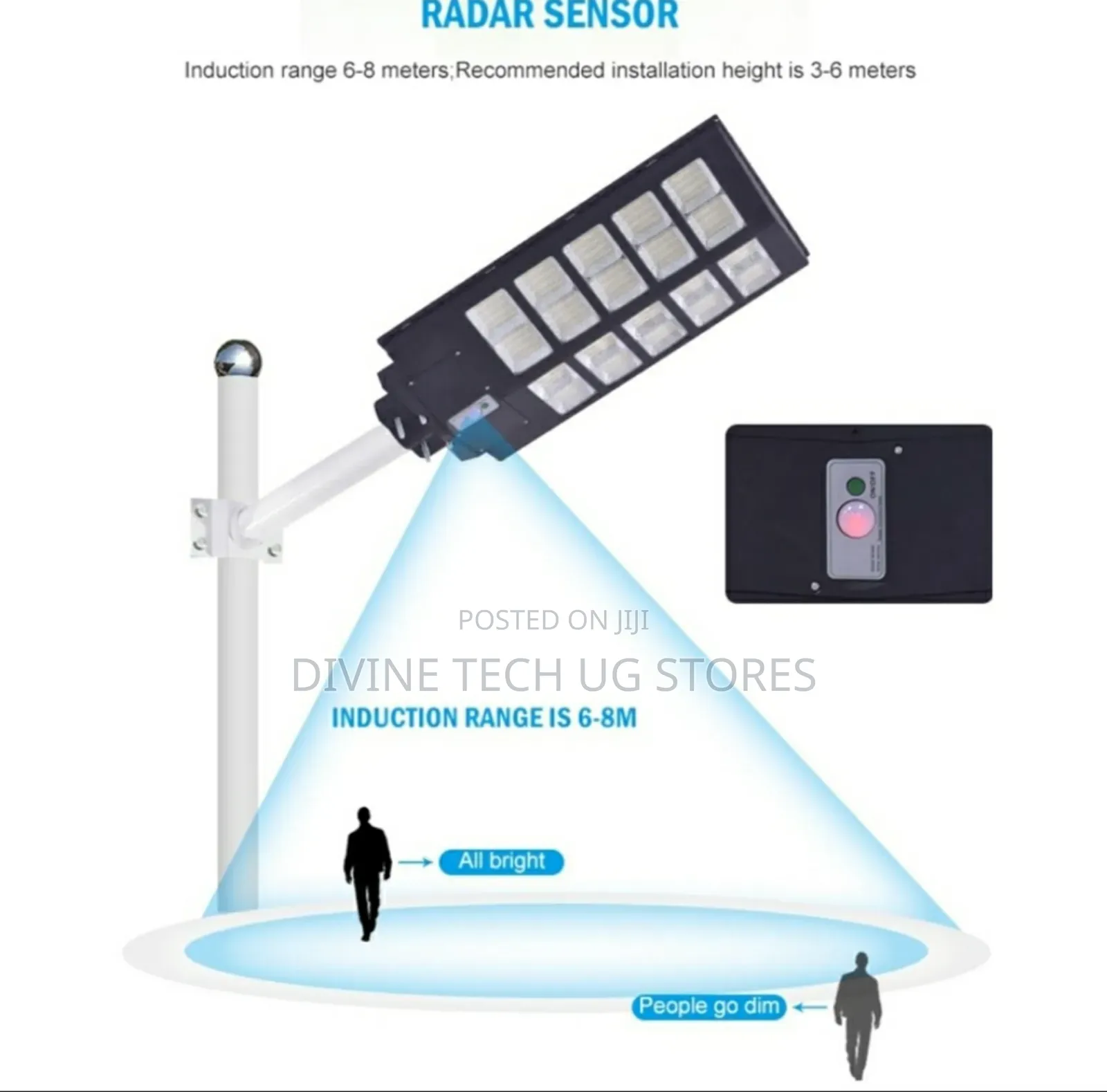 1000w Solar Street Light, Solar Street Light With Remote