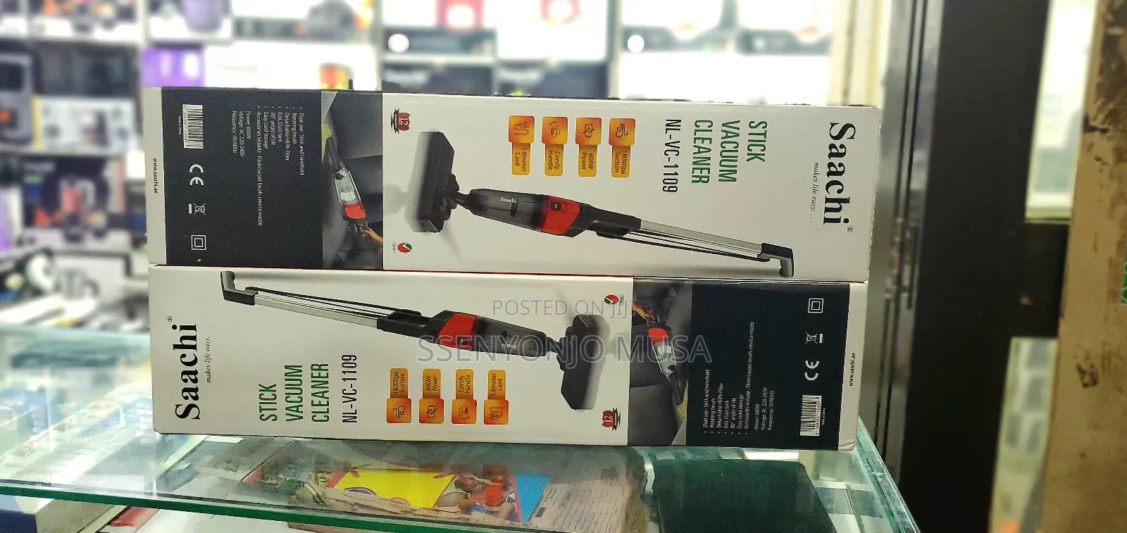 Saachi Handheld Vacuum Cleaner Stick Nl-Vc-1109 -18000pa Suction,600w