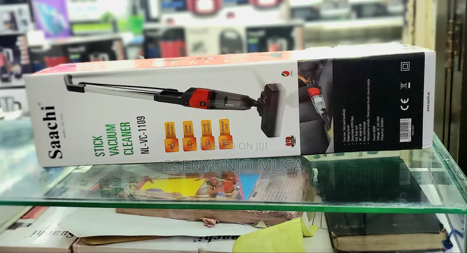 Saachi Handheld Vacuum Cleaner Stick Nl-Vc-1109 -18000pa Suction,600w