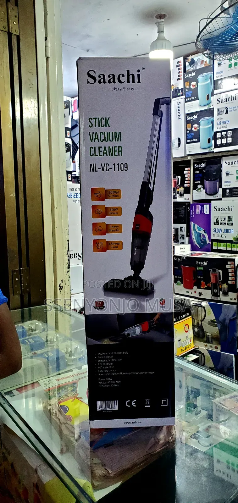 Saachi Handheld Vacuum Cleaner Stick Nl-Vc-1109 -18000pa Suction,600w